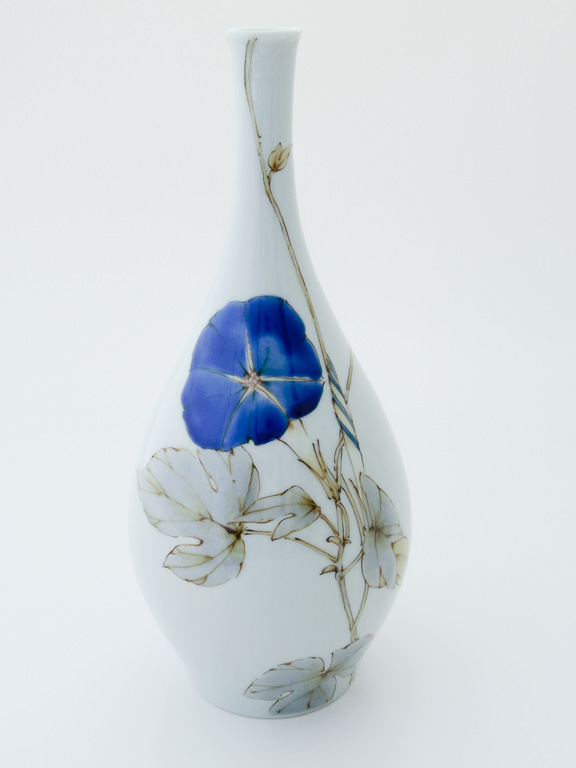 朝顔文壷　　Vase with morning glory design